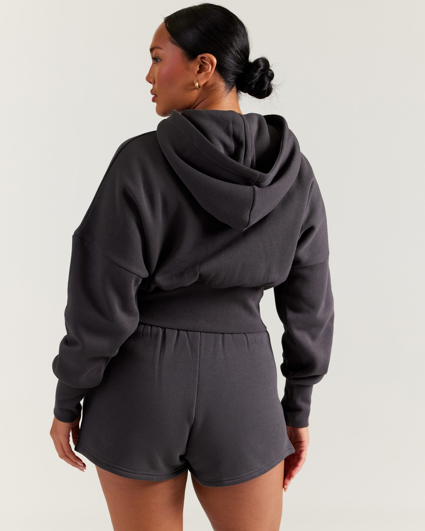 Omni Zip Through Hoodie - Charcoal