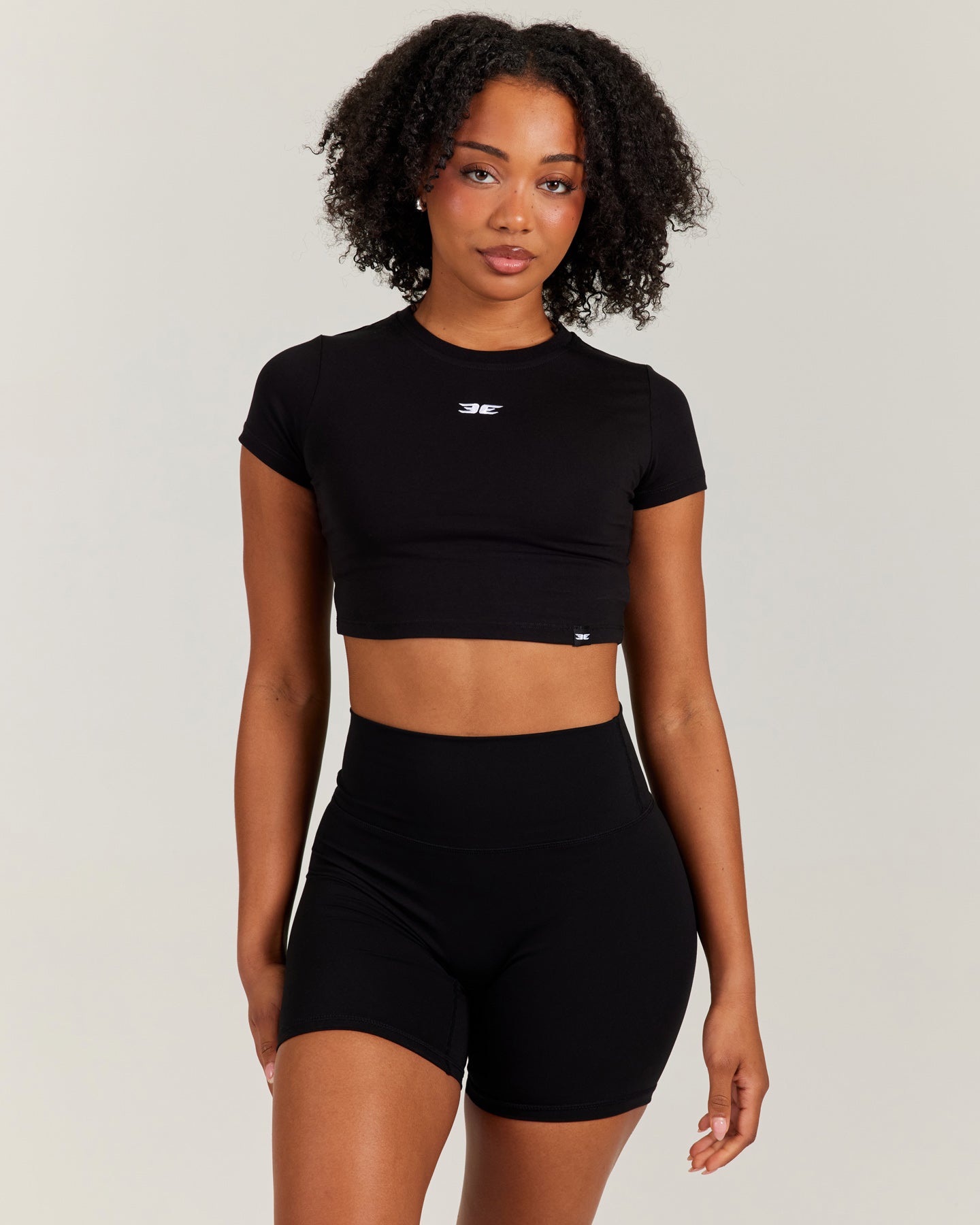 Elite Crop Tee - Black